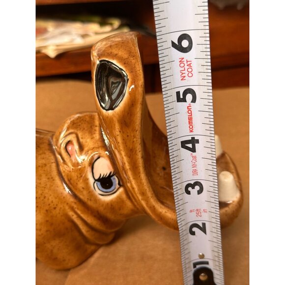 Hippo Figurine With Goofy Expression vintage 1979 ceramic - Picture 2 of 9